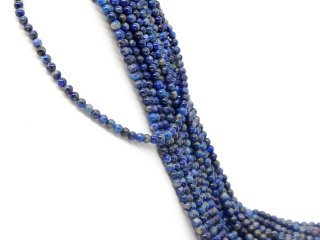Lapis strand - spheres 4 mm royal blue, length 39.5 cm /4284