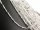 Cordon de Tourmaline -  boules facettées 2 mm blanc noir, longueur 37,5 cm /4511