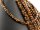 Cordon - Œil de tigre, disques facettées 5x7mm, doré brun, longueur 37,5cm /4418