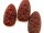 Pendentif - cornaline, bouddha, rouge foncé, 22x44mm /B053