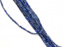 Lapis strand - faceted discs 2x4 mm royal blue, length 39...