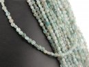 Apatite strand - faceted disc 2x4 mm light blue, length...