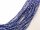 Nacre strand - tube 3x4 mm blue shimmering, length 40 cm /5349