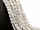 Howlite strand - faceted drops 8x12 mm white marbled, lenght 20 cm /5376