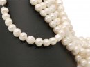 Cultured pearl strand - baroque 11-12 mm, white, lenght...
