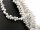 Cordon - Howlite, goutte facettées 6x9mm, blanc marbré, longueur 17cm /5432