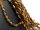 Tigerauge Strang - facettierte Tropfen 8x12 mm goldbraun, Länge 20 cm /5439