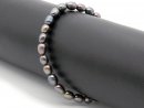 Bracelet - perles de culture, 5x6mm gris lilas /8931