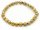 Bracelet - perles de culture, 5x6mm or vert /8930