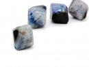 Blue-black agate gemstone