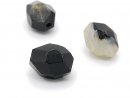 Achat - facettierter Brocken 15x20 mm schwarz und...