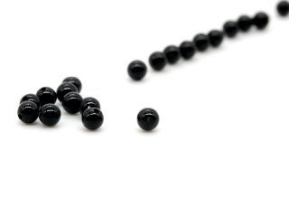 Ten black onyx balls