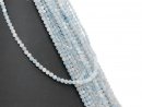 Perles daigue-marine percées bleu clair de grande...