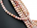 Pink opal strand - spheres 9 mm pink multicolor, length...