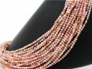 Pink opal strand - faceted spheres 4 mm pink, length 38.5...
