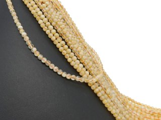 durchbohrte Citrinkugeln in Gelb