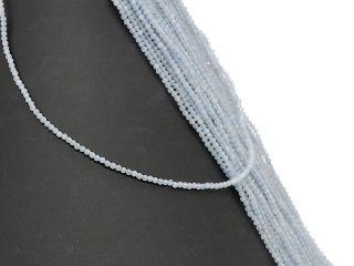Perles daigue-marine percées bleu clair de grande taille