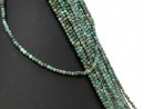 Turquoise strand - faceted spheres 3 mm multicolor,...