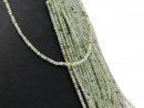 Green garnet strand - faceted rondelles 2x3 mm pastel,...