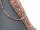 Rhodonite strand - faceted spheres 3 mm brown and pink, length 38 cm /4694