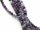 Pierced, purple fluorite beads