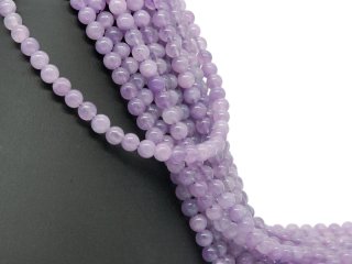 Ametrine strand - spheres 7 mm lilac, length 38.5 cm, colored /4832