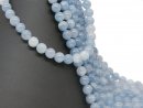 Aquamarine strand - spheres 10 mm colored blue, length 38...