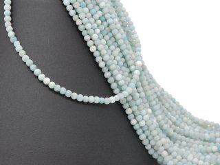 Frosted blue amazonite beads