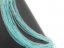 Faceted light blue amazonite beads