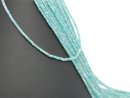Amazonit Strang - facettierte Linse 2x3 mm mintblau,...