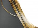 Pierced, mixed gemstones for jewellery