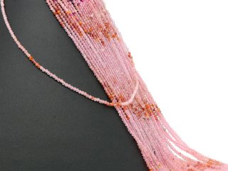 Pierced, mixed gemstones for jewellery