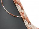 Pierced, mixed gemstones for jewellery
