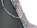 Pierced, mixed gemstones for jewellery