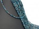 Apatite strand - faceted spheres 4 mm green blue, length...