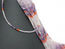 Pierced, mixed gemstones for jewellery