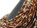 Cordon - Jaspe mokaïte, pépite 5x8mm multicolore, longueur 41cm /3848