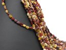 Colourful, drilled jasper beads