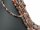 Quarz Strang - Naturschliff 6x9 mm rot grau, Länge 39,5 cm /3835