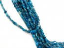 Apatite strand - natural cut 6x9 mm sea blue, length 40...