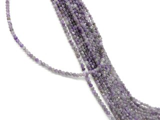 Amethyst strand - faceted 3,5 mm lilac, length 39.5 cm /2383