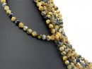 Tiger eye strand - roughly faceted 7x8 mm brown grey,...