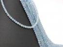 Perles daigue-marine percées bleu clair de grande...