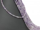 Ametrine strand - faceted 4  mm lilac gray, length 39.5...