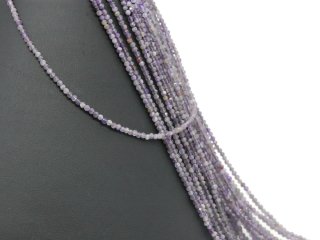 Amethyst strand - faceted 2,5 mm lilac, length 39.5 cm /1803