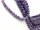 Amethyst strand - round 10 mm violet patterned, length 39.5 cm /1676