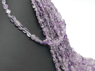 Cordon d´Amétrine - pépite ca. 8x10mm violet, longueur 41cm /3842