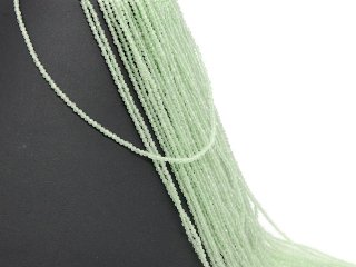 Sparkling Light Green zirconia Gemstone Strand