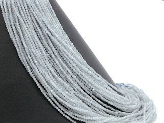 Perles daigue-marine percées bleu clair de grande taille