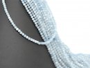 Perles daigue-marine percées bleu clair de grande...